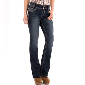 Wallflower Dark Wash Bootcut 
Juniors Size 1